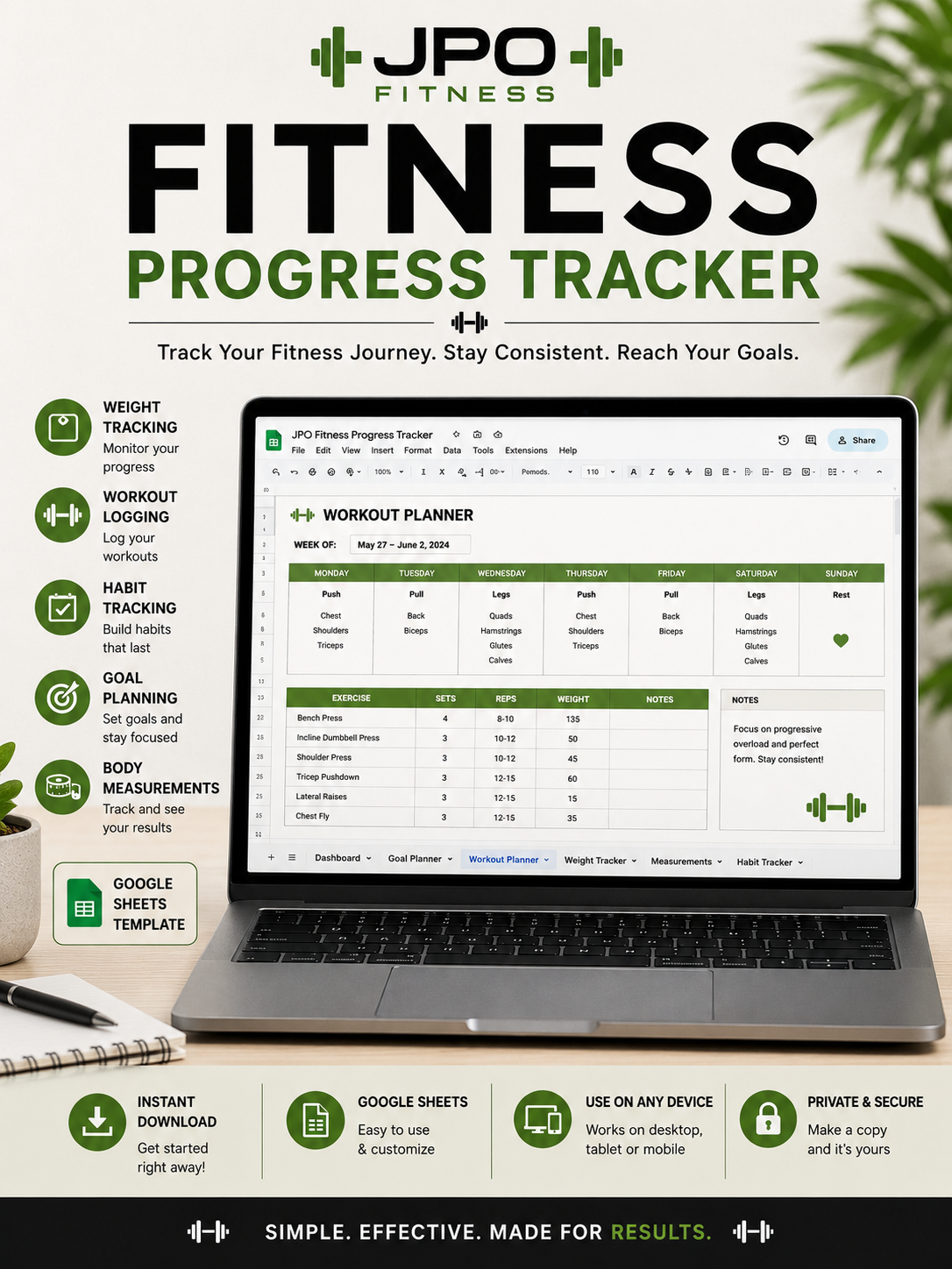 JPO Fitness Progress Tracker